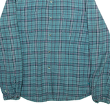 WOOLRICH Womens Shirt Blue Check Long Sleeve M