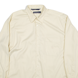 NAUTICA Mens Plain Shirt Beige Long Sleeve XL