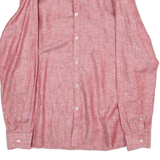 TED BAKER Mens Plain Shirt Red Long Sleeve M