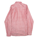 TED BAKER Mens Plain Shirt Red Long Sleeve M