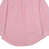 TOMMY JEANS Womens Shirt Pink Striped Long Sleeve XS