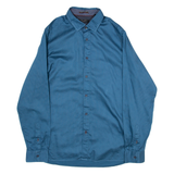 TED BAKER Mens Shirt Blue Polka Dot Long Sleeve M
