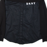 DKNY Jumper Style Girls Shirt Black Long Sleeve 14Y
