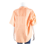 C&A Womens Shirt Blouse Orange Collared S