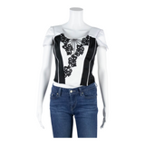 Womens Corset Corset Black V-Neck S