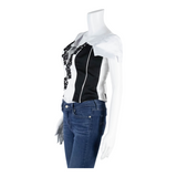 Womens Corset Corset Black V-Neck S