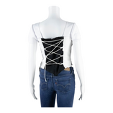 Womens Corset Corset Black V-Neck S