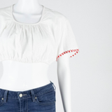 Womens Cropped Top White L