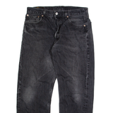 LEVI'S 501 Jeans Mens Black Regular Straight W32 L27