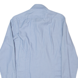 CALVIN KLEIN Slim Fit Mens Plain Shirt Blue Long Sleeve M