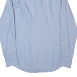 CALVIN KLEIN Slim Fit Mens Plain Shirt Blue Long Sleeve M