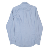 CALVIN KLEIN Slim Fit Mens Plain Shirt Blue Long Sleeve M