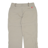 THE NORTH FACE Detachable Legs Womens Trousers Beige Straight Nylon W28 L30