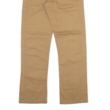 KANGOL Womens Trousers Beige Regular Straight W26 L27