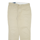 POLO RALPH LAUREN Mens Trousers Cream Regular Straight W36 L32