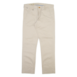 GUESS Mens Trousers Beige Slim Straight W31 L30