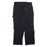 DICKIES Workwear Mens Trousers Black Relaxed Straight W30 L29