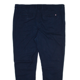 KANGOL Mens Trousers Blue Slim Straight W40 L30