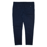 KANGOL Mens Trousers Blue Slim Straight W40 L30