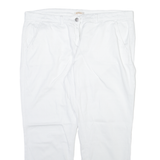 BARBOUR Womens Trousers White Regular Tapered W37 L26