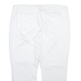 BARBOUR Womens Trousers White Regular Tapered W37 L26