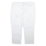BARBOUR Womens Trousers White Regular Tapered W37 L26