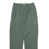 VANS Cargo Womens Trousers Green Relaxed Straight W26 L27