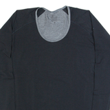 NIKE Dri-Fit Womens T-Shirt Black Long Sleeve XL