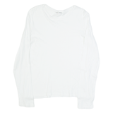 REFORMATION Mens T-Shirt White Long Sleeve S