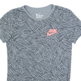 NIKE Womens T-Shirt Grey XS