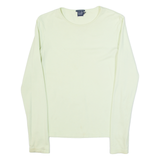 GAP Stretch Womens T-Shirt Green Long Sleeve S
