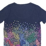 JOULES Womens T-Shirt Blue V-Neck UK 8