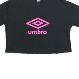 UMBRO Cropped Womens T-Shirt Black M