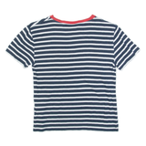 JACK WILLS Striped Womens T-Shirt Black UK 10