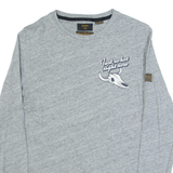 SUPERDRY Womens T-Shirt Grey Long Sleeve USA UK 8