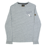 SUPERDRY Womens T-Shirt Grey Long Sleeve USA UK 8