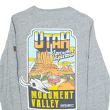SUPERDRY Womens T-Shirt Grey Long Sleeve USA UK 8