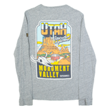 SUPERDRY Womens T-Shirt Grey Long Sleeve USA UK 8