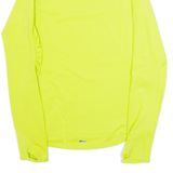 PUMA Mens T-Shirt Yellow Long Sleeve V-Neck XS
