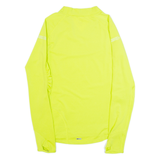 PUMA Mens T-Shirt Yellow Long Sleeve V-Neck XS