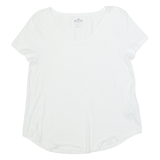 HOLLISTER Mens T-Shirt White V-Neck S