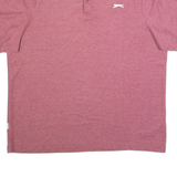 SLAZENGER Mens Polo Shirt Maroon 2XL