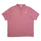 SLAZENGER Mens Polo Shirt Maroon 2XL