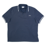 SLAZENGER Mens Polo Shirt Blue 2XL
