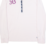 CREW CLOTHING Womens Polo Shirt Pink Long Sleeve UK 10