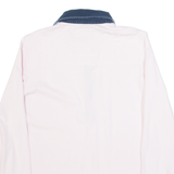 CREW CLOTHING Womens Polo Shirt Pink Long Sleeve UK 10