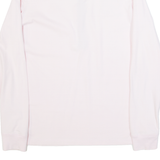 CREW CLOTHING Womens Polo Shirt Pink Long Sleeve UK 10