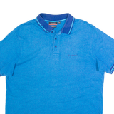 PIERRE CARDIN Mens Polo Shirt Blue 2XL