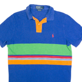 POLO RALPH LAUREN Mens Polo Shirt Blue Striped M