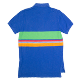 POLO RALPH LAUREN Mens Polo Shirt Blue Striped M